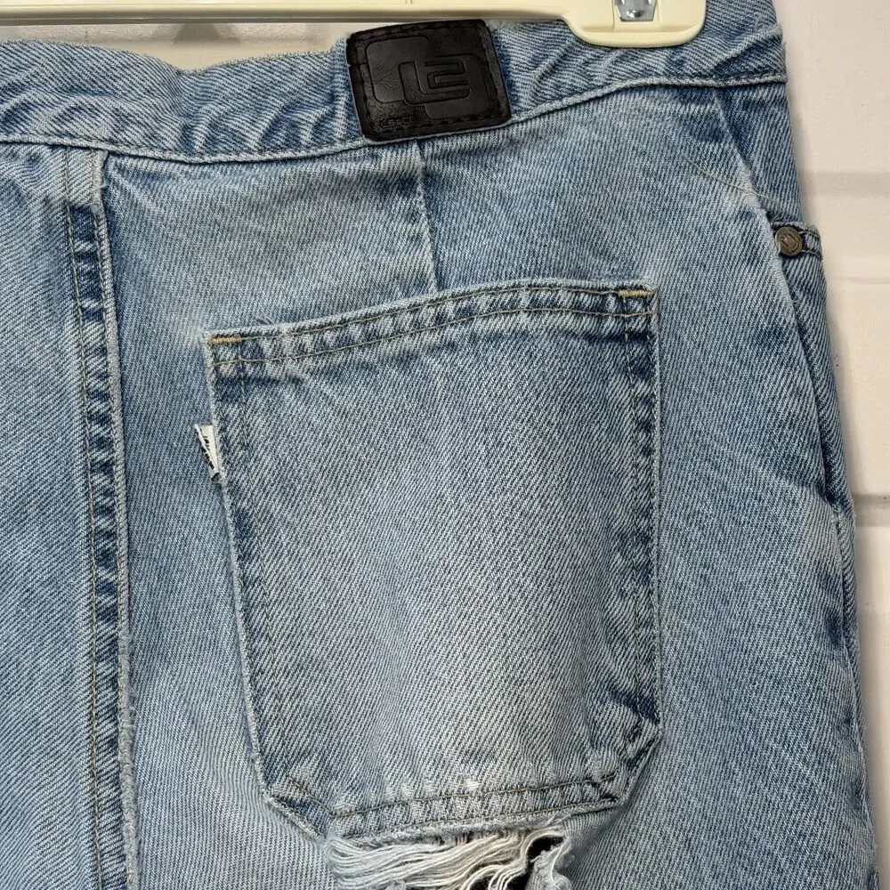 Vintage Levis L2 Jeans White Tab 11 Jr M Black Patch Blue 5001A Made in Mexico